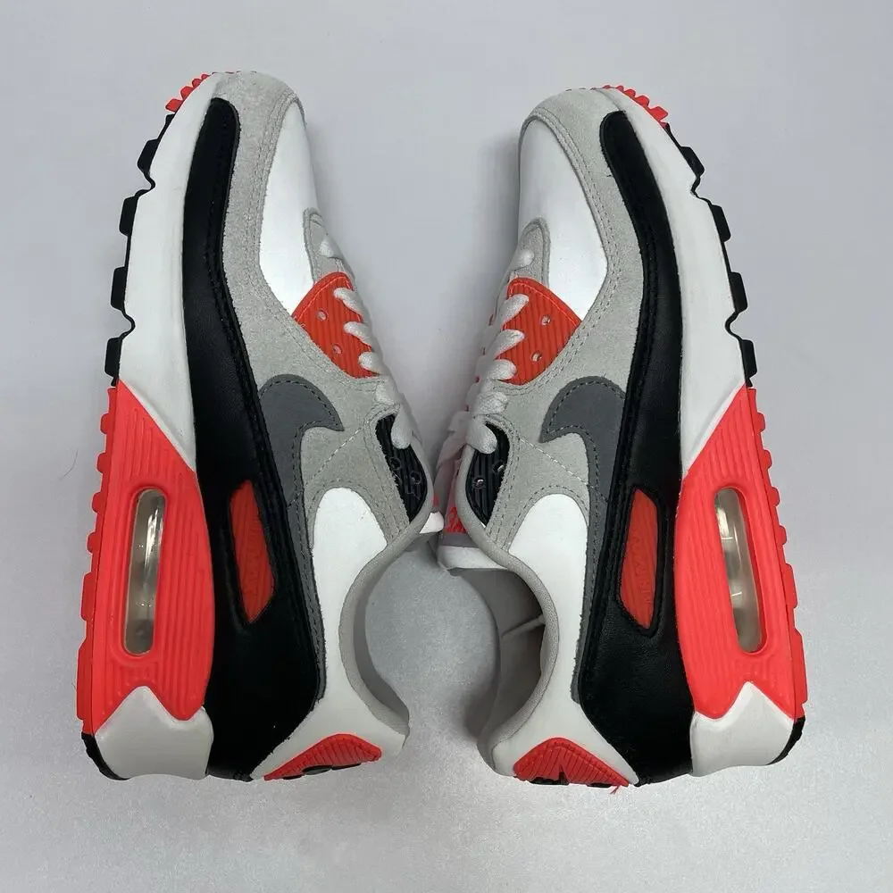 Nike Air Max 90 Infrared 3M 2026 IU1055 100 Size 6 Men Size 7.5 Women White Red